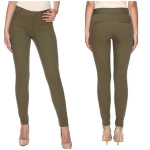 New Veronica Beard‎ Blossom Skinner Biker In Army Green Dark Size 2